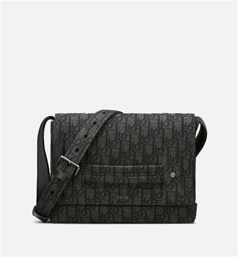 dior messenger pouch oblique|WWDIOR Messenger Pouch Black Dior Oblique Jacquard.